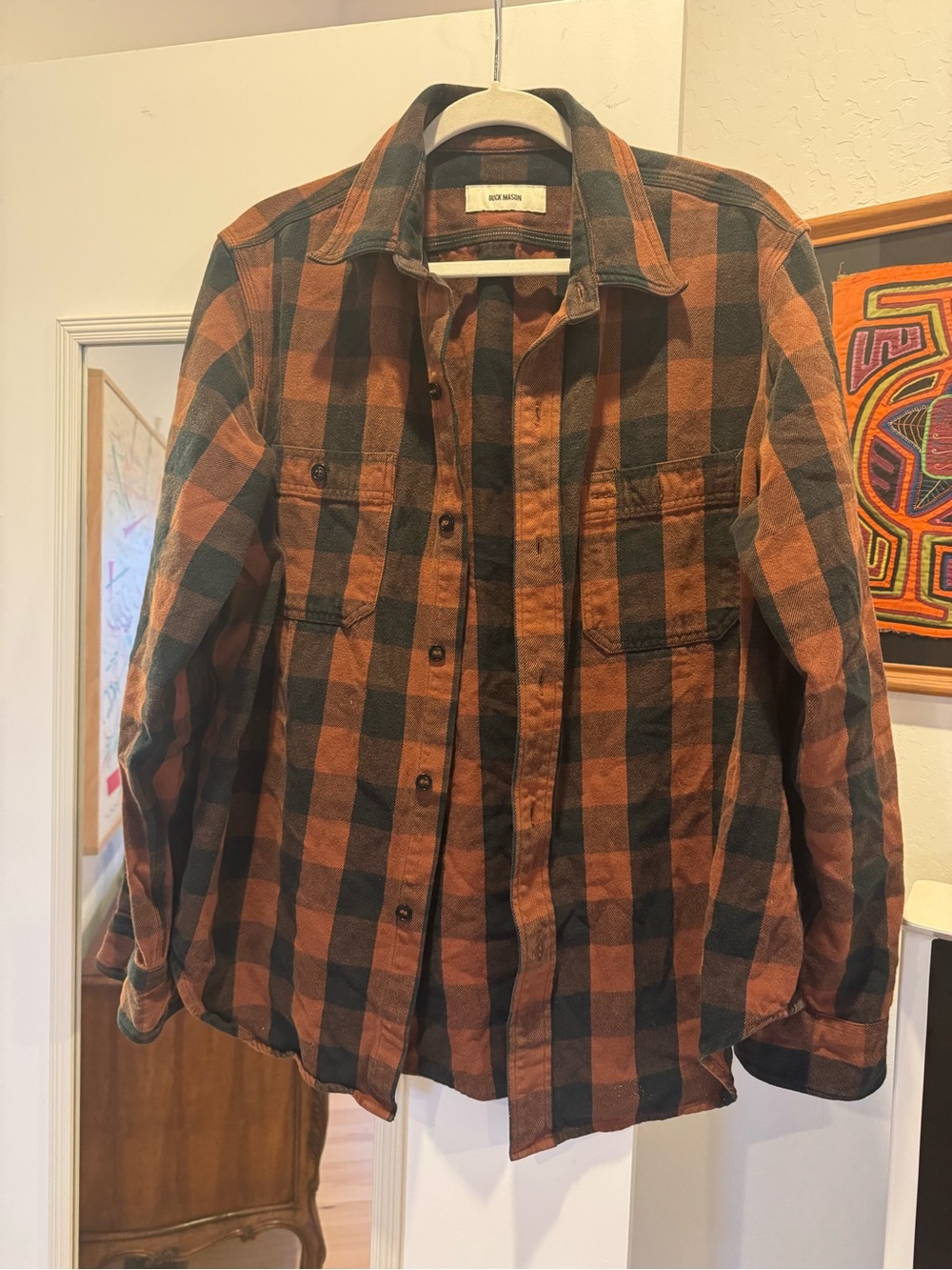 Buck mason plaid button down